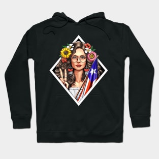 Boricua Puerto Rico Girl Hoodie